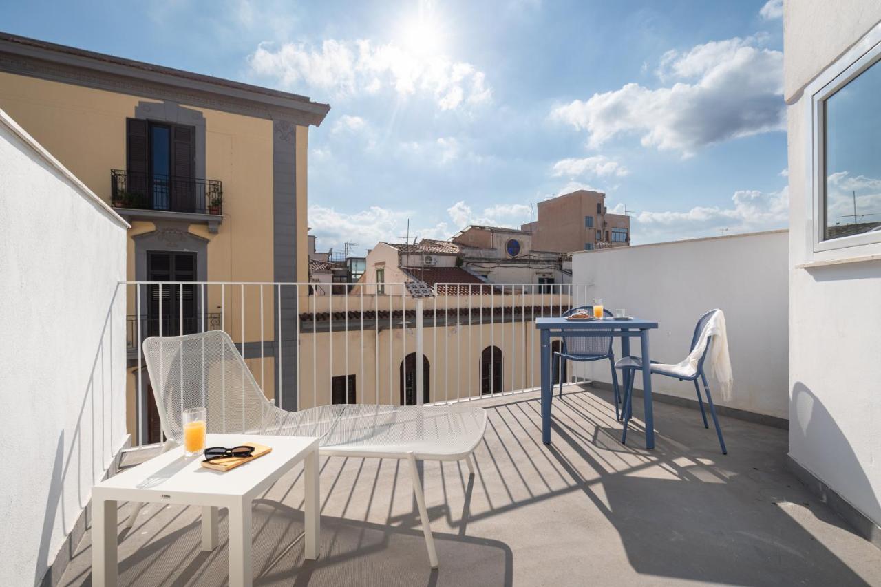 Attico 37 - Suite Con Terrazza Privata E Cucina 巴勒莫 外观 照片